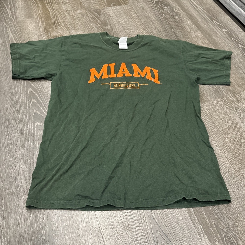 VTG Y2K Center Logo Miami Hurricanes It's All About The U T-Shirt L Sports NCAA